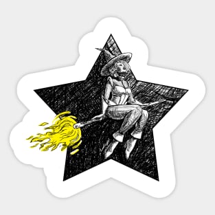 SPACE WITCH Sticker